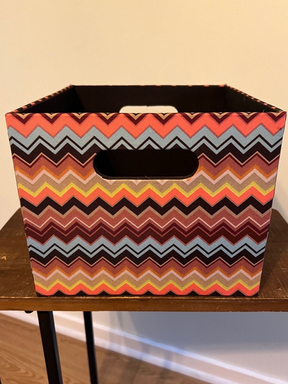 Rare VINTAGE Missoni for Target Storage Bin - Iconic Chevron Print